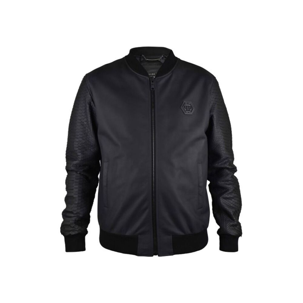 Philipp Plein Men Leather Jacket
